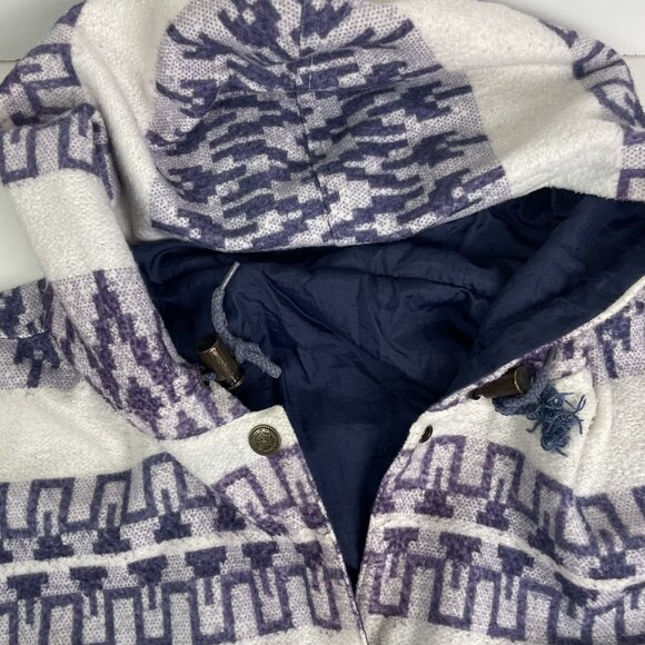 Vintage Womens Southwestern Style Parka Jacket OS by Daniel Aztec Pattern - Picture 8 of 13